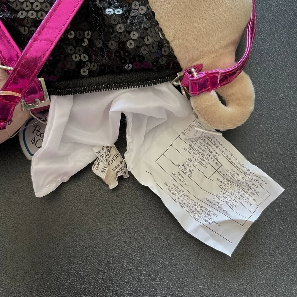 POOCHIE & CO PUG POOCH BLING PURSE